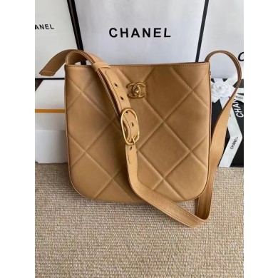 AAA Chanel leather Shoulder Bag AS2844 Apricot JK2991zK34