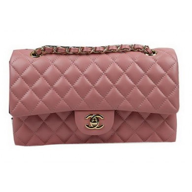 Best 1:1 Chanel 2.55 Series Bags Pink Original Leather CFA1112 Gold JK981eT55