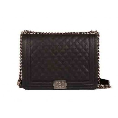 Best Replica Chanel Boy Flap Shoulder Bag Original Cannage Pattern A67087 Black JK874zU69