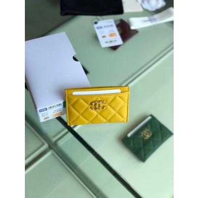 Chanel 19 Card sleeve AP0731 yellow JK1213np57