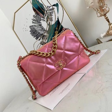 Chanel 19 flap bag AS1161 Pink JK3454jo45