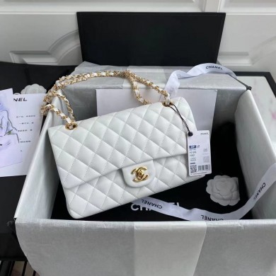 Chanel 2.55 Series Flap Bag Original Sheepskin Leather A1112 White JK3133CI68