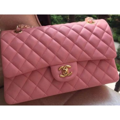 Chanel 2.55 Series Flap Bag Pink Original Leather A01112 Gold JK670fH28