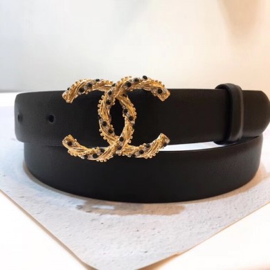 Chanel Calf Leather Belt Wide with 30mm 56591 JK643TL77