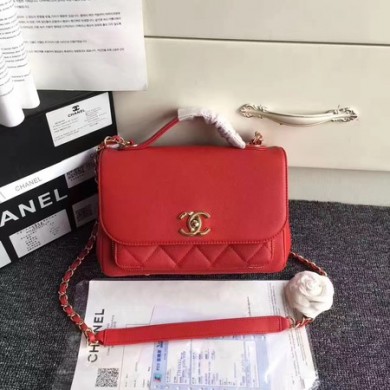 Chanel Classic Top Flap Bag Original Cannage Pattern A96587 Red JK5918xa43