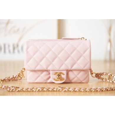 Chanel Grained Calfskin Pocket AS3225 pink JK2414rJ28