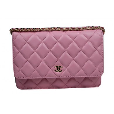 Chanel mini Flap Bag CHA33814 Pink Original Sheepskin Leather Gold JK1035fH28