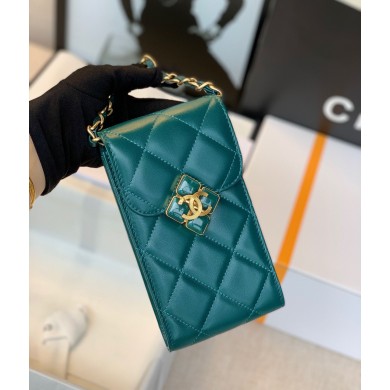 CHANEL Mobile phone case Card Holder AP1188 Green JK3178HW50