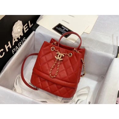 Chanel Original Caviar Leather Sac Hobo Bag 0894 Red JK4494UF26