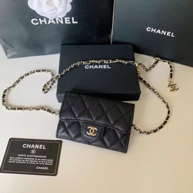 Chanel Original Grained Calfskin Pocket 81081 black JK3291hk64