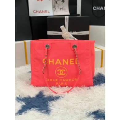 Chanel Original Medium Shopping Bag 67001 Pink JK3241VI95