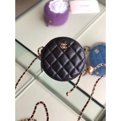 Chanel Original mini Sheepskin bag AS1449 black JK3981Kf26