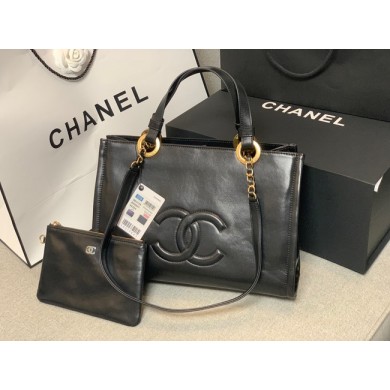 Chanel Sheepskin Shoulder Bag AS3128 black JK2482rf73