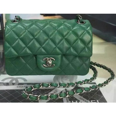 Cheap Chanel Classic MINI Flap Bag Cannage Pattern Leather A8500 Green JK320sJ42