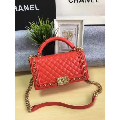 Fake Boy Chanel Flap Bag Original Calfskin Leather A67086B Red JK5973RY48