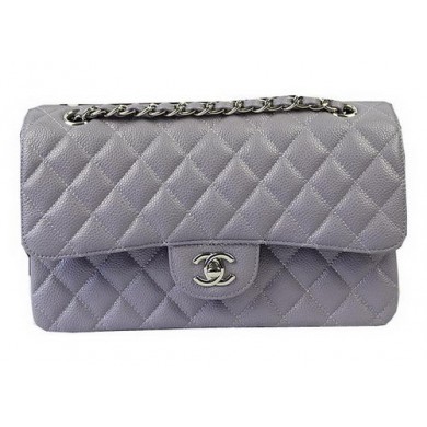 First-class Quality Chanel 2.55 Series Bags Lavender Cannage Pattern Leather CFA1112 Silver JK975xO55