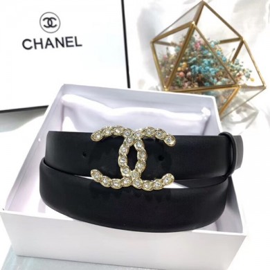 Imitation 1:1 Chanel Calf Leather Belt Wide with 30mm 56590 JK644LT32