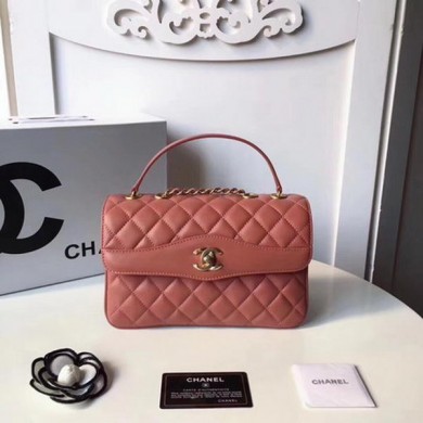 Imitation 1:1 Chanel Classic Shoulder Bag Original Sheepskin Leather A57028 Pink JK5355LT32