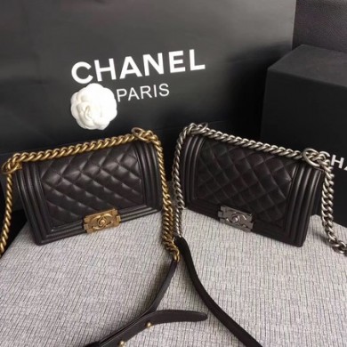 Replica Boy Chanel Flap Shoulder Bag Sheepskin Leather A67085 Black JK5606Ye83