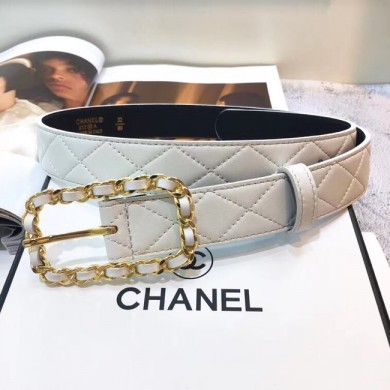 Replica Chanel Calf Leather Belt Wide with 30mm 56598 JK636DY71