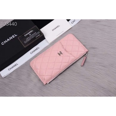 Replica Chanel classic pouch Grained Calfskin& silver-Tone Metal A84402 pink JK1348Xe44