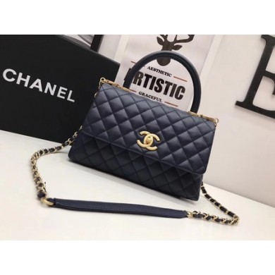 Replica Chanel Classic Top Handle Bag Royal Original Leather A92991 Gold JK5738ec82