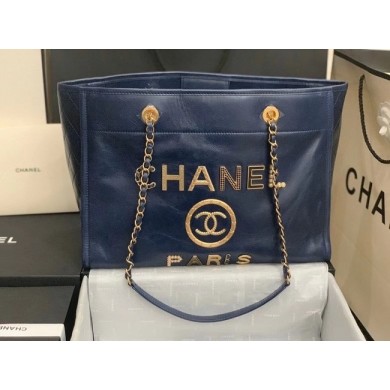 Replica High Quality Chanel shopping bag A67001 Royal Blue JK3823Jh90