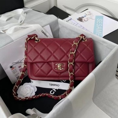 Replica Top Chanel leather Shoulder Bag AS2798 red JK2981Vx24