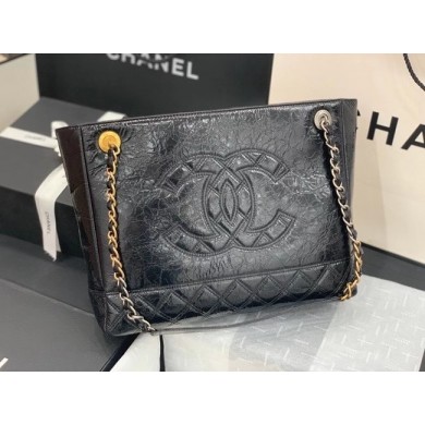 Replica Top Chanel shopping bag AS1875 black JK3711Vx24