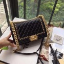 Boy Chanel Flap Bag Original Leather B67086 Black JK5454Is53