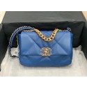 Chanel 19 flap bag AS1160 blue JK3713De45