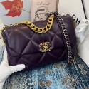 Chanel 19 flap bag AS1161 deep purple JK3786mV18