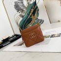 Chanel 19 Zip Card bag 82086 brown JK1126hc46