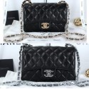 Chanel Classic Flap Bags Sheepskin Leather A1116 Black JK827Af99