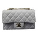 Chanel Classic MINI Flap Bag White Cannage Pattern CF1119 Gold JK961Zr53