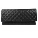 Chanel Clutch Original Sheepskin Leather A82087 Black JK867rd58