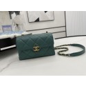 Chanel Flap Lambskin Shoulder Bag AS2556 green JK2798ED90