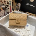 Chanel Flap Shoulder Bag Grained Calfskin AS3002 apricot JK2847rf73