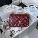 Chanel Flap Shoulder Bag Original leather AS2649 Wine JK3166uZ84