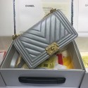 Chanel Leboy Original caviar leather Shoulder Bag V67086 silver gold chain JK5183Va47