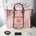 Chanel Medium Original Canvas Leather Tote Shopping Bag 66941D JK5428Qu69