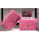 Chanel mini Flap Bag Patent Leather A33814C Pink JK414Rk60