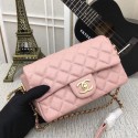 Chanel mini Sheepskin Leather cross-body bag 5698 pink JK5153rf34