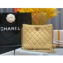 Chanel mini Shoulder Bag Lambskin&Gold-Tone Metal AS3259 yellow JK2533Gp37