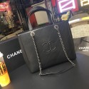 Chanel Original Calfskin leather Shoulder Bag 55086 black JK4777TV86