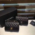 Chanel Original Lather Flap Bag 1116 black JK3896uZ84