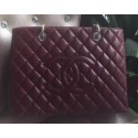 Chanel Shopper Bag Original Calfskin Leather A95021 Burgundy JK231Zr53