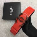 Chanel Wide leather belt with 53 mm CC4270 red JK652FT35