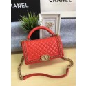 Fake Boy Chanel Flap Bag Original Calfskin Leather A67086B Red JK5973RY48