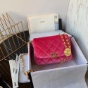 Fake Chanel flap bag velvet & Gold-Tone Metal AS2222 Coral JK3748QF99